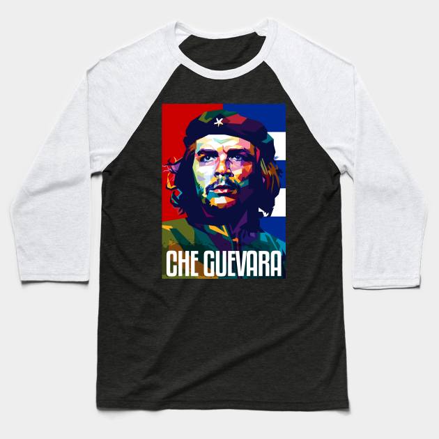 Illustration of Che Guevara Baseball T-Shirt by RJWLTG